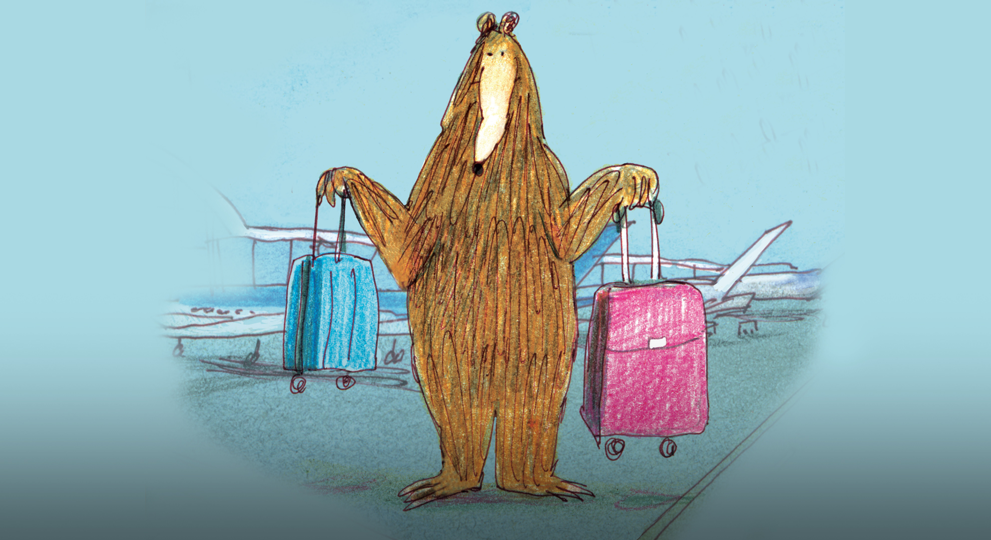Es muy fácil viajar con un oso